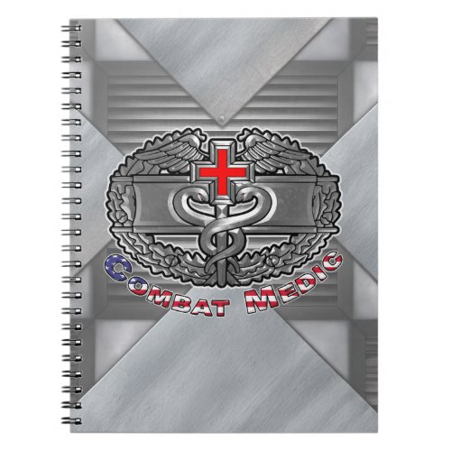 Combat Medic Badge Notebook