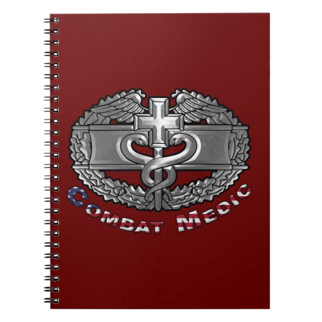  Combat Medic Badge  Notebook (Front)