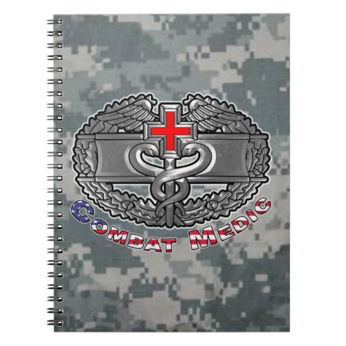 Combat Medic Badge Notebook