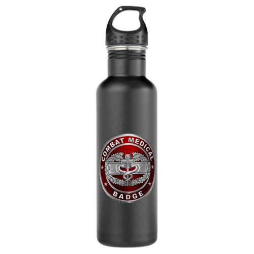 Combat Medic Badge Stainless Steel Water Bottle