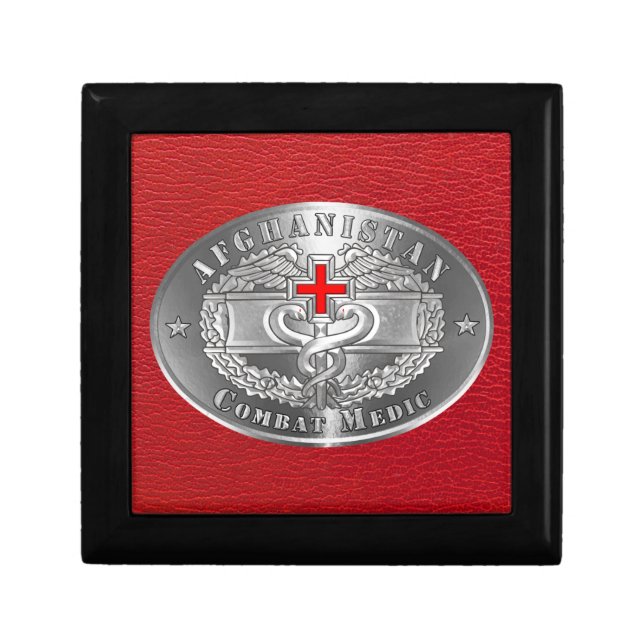 Combat Medical Badge Afghanistan  Gift Box (Front)