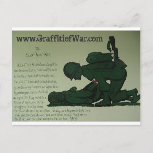 Combat pharmaceutical Prayer Postcard