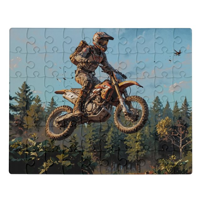 Combat Rescue Mission - Motocross Rider Jigsaw Puzzle (Puzzle Horizontal)