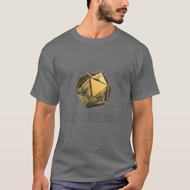 Combat Rules Exploding D20 Logo T-Shirt (Front)