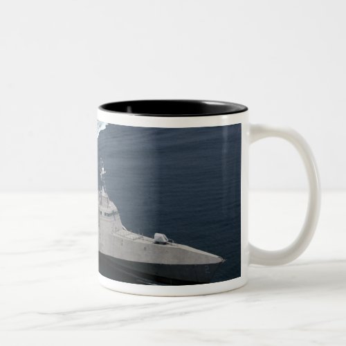 Combat ship Independence in the Gulf of Mexico Two_Tone Coffee Mug