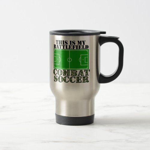 Combat Soccer Travel Mug