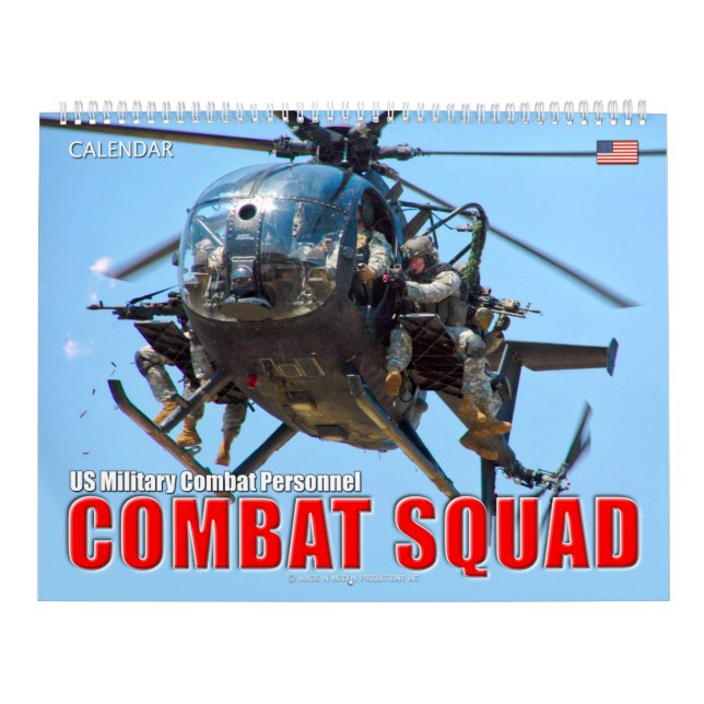 COMBAT SQUAD - US Military Combat Personnel Calendar (Cover)