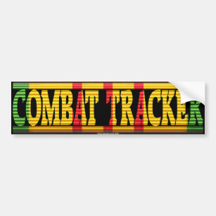 Combat Tracker Vietnam Service Ribbon Sticker