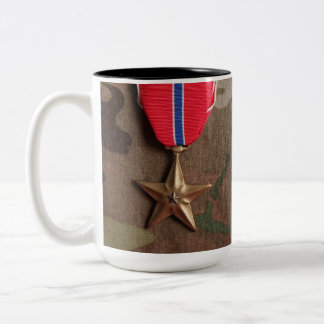 Combat Veteran and Bronze Star Coffee Mug