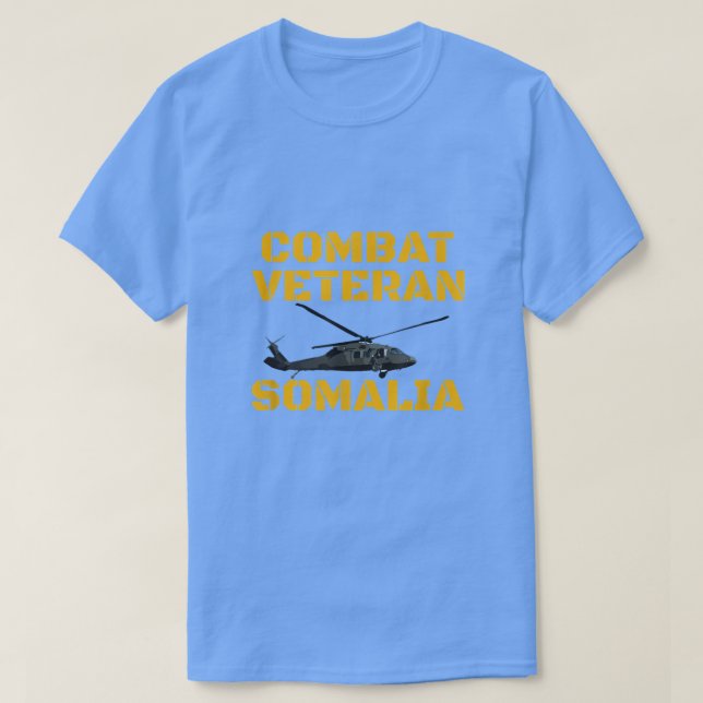 Combat Veteran Mogadishu Somalia Operation Restore T-Shirt (Design Front)