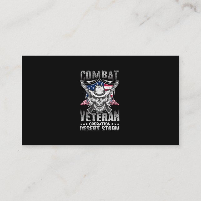 combat veteran operation desert storm enclosure card (Front)