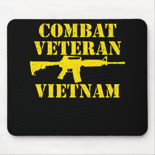 Combat Veteran Vietnam Proud Military Mouse Pad