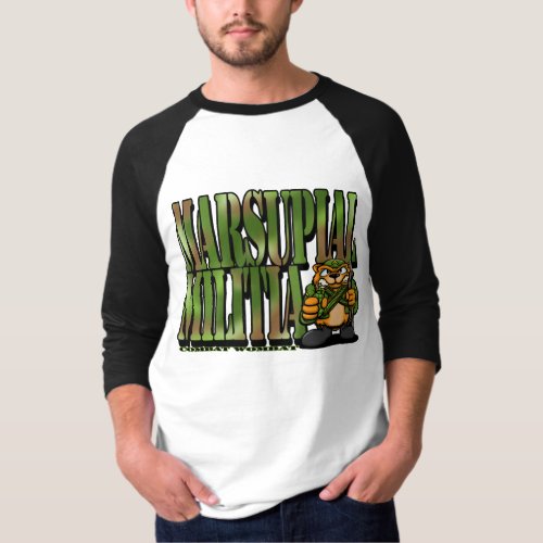 Combat Wombat 3 Marsupial Militia T_Shirt