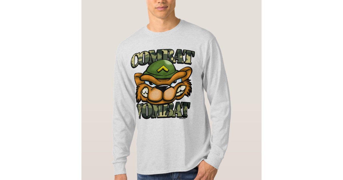 combat wombat t shirt