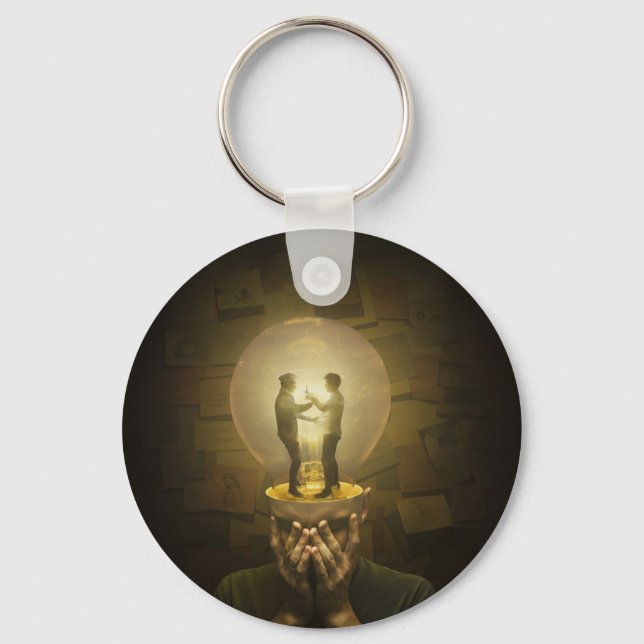 Combating burnout keychain (Front)