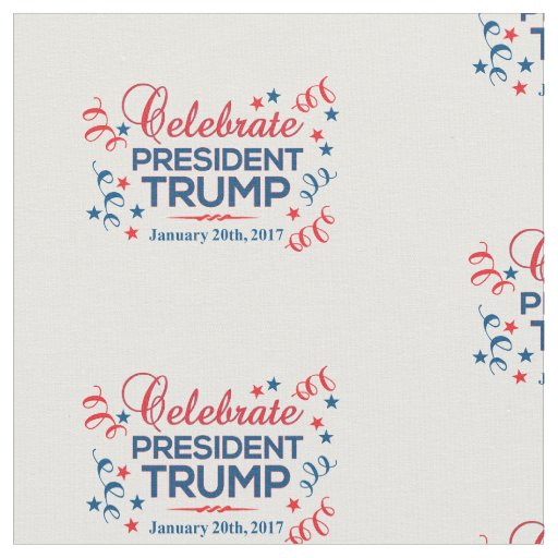 Combed Cotton 56" Wide Celebrate President Trump Fabric