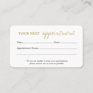 Combination Business/Appointment Card