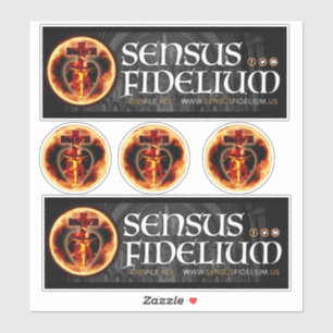 Combination Catholic Jesus Crucifix Holy Trinity Sticker