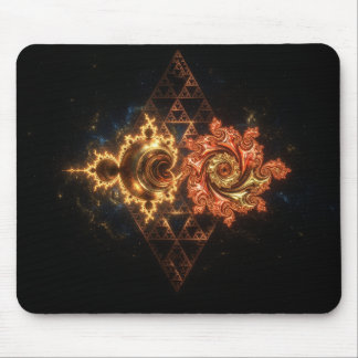 Combination Mandelbrot Juliabrot Sierpinski Gasket Mouse Pad