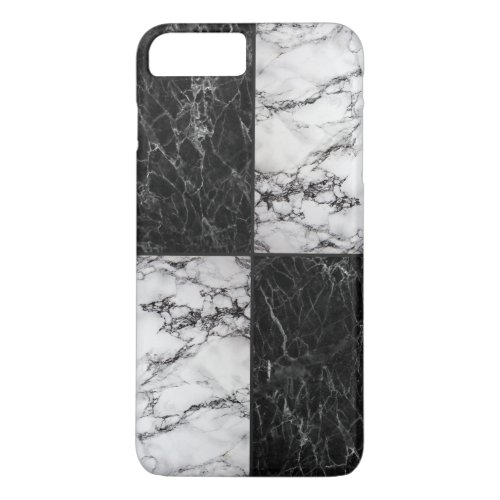 Combination White And Black Marble iPhone 8 Plus7 Plus Case