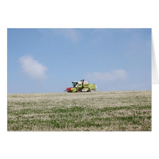 Combine Harvester Cards (Front Horizontal)