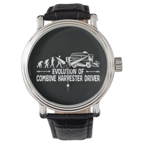 Combine Harvester Driver Evolution Funny Watch