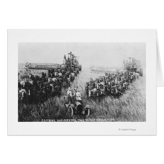 Combine Harvester Scene Cards (Front Horizontal)