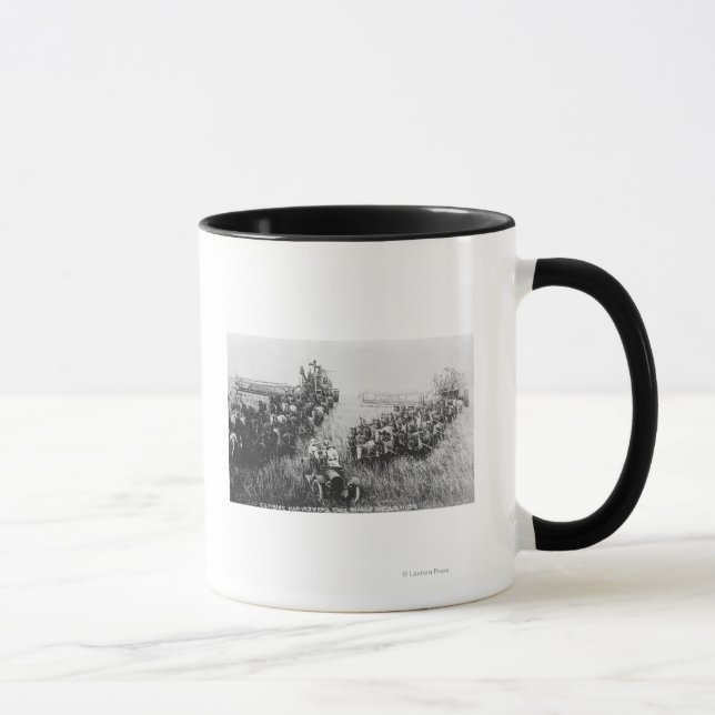 Combine Harvester Scene Mug (Right)