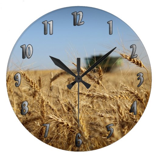 Agriculture Wall Clocks | Zazzle