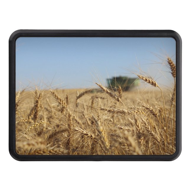 Combine in Wheat Field Tow Hitch Cover (Front)