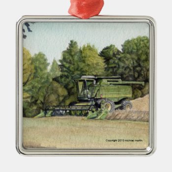 Combine Reaping Christmas Ornament by mlmmlm777art at Zazzle