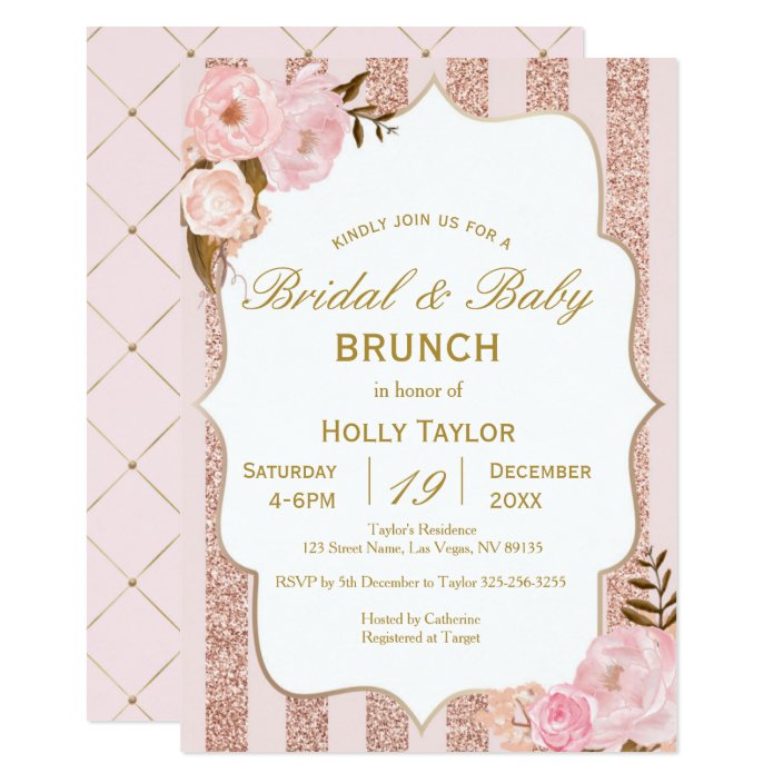 wedding and baby shower combined invitations