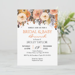 Combined Baby Shower and Bridal Shower Ideas Invitation | Zazzle