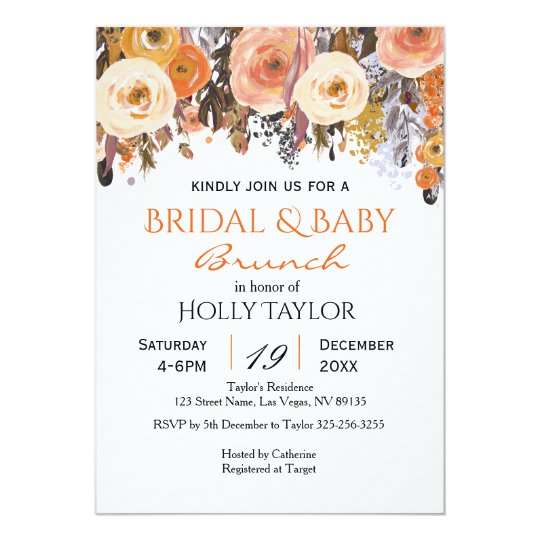 Combined Baby Shower And Bridal Shower Ideas Invitation Zazzle Com