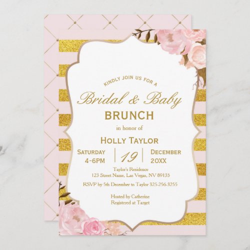 Combined Baby Shower and Bridal Shower Ideas Invitation