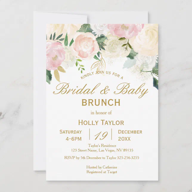 Combined Baby Shower and Bridal Shower Ideas Invitation | Zazzle