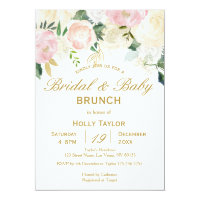 Combined Baby Shower and Bridal Shower Ideas Invitation