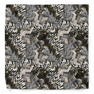 Combined, ethnic, African . Bandana