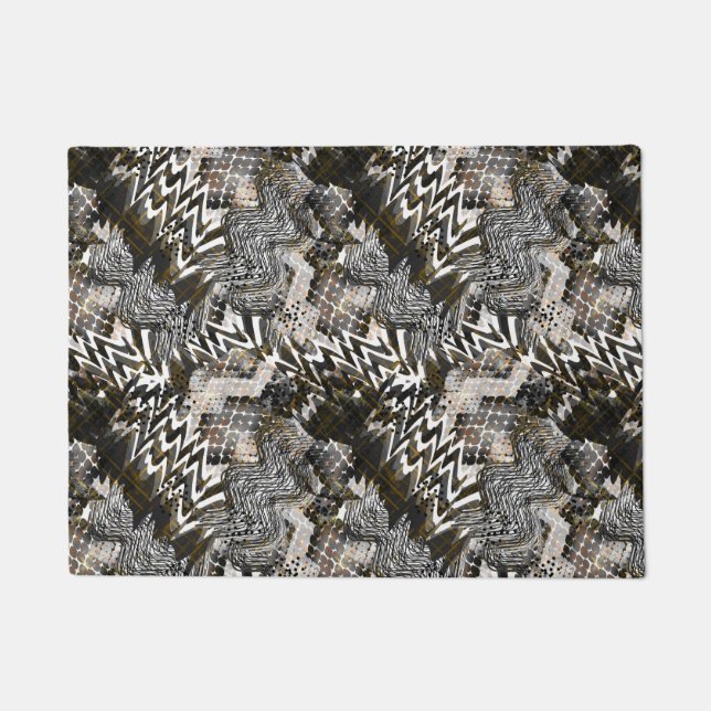 Combined, ethnic, African . Doormat (Front)