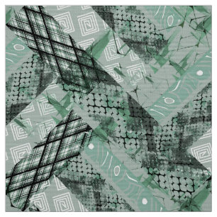 Combined, ethnic, African Fabric