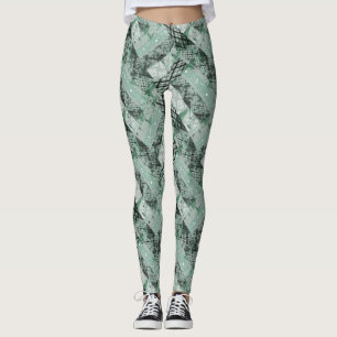 Combined, ethnic, African Leggings