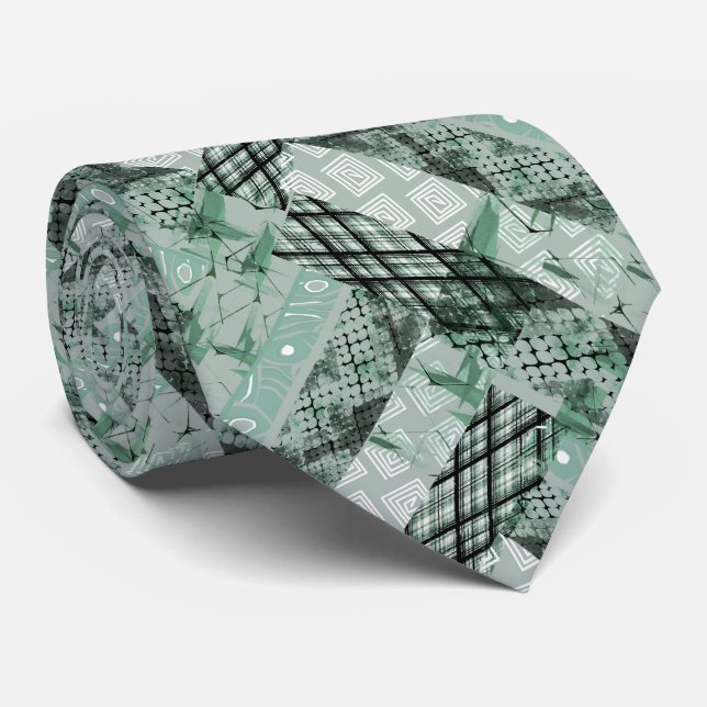 Combined, ethnic, African Neck Tie (Rolled)