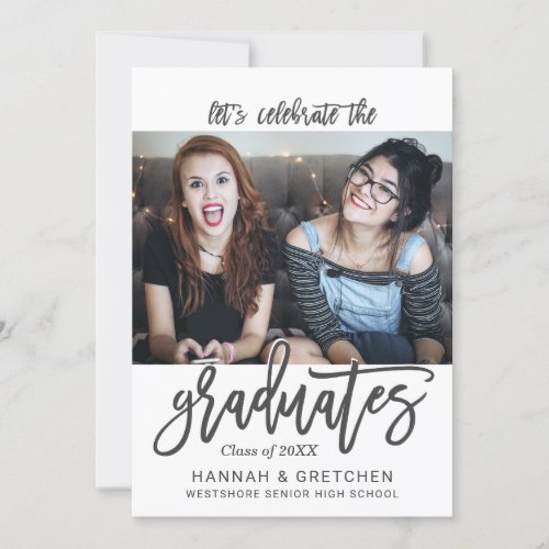 Combined Graduation Party Invitation