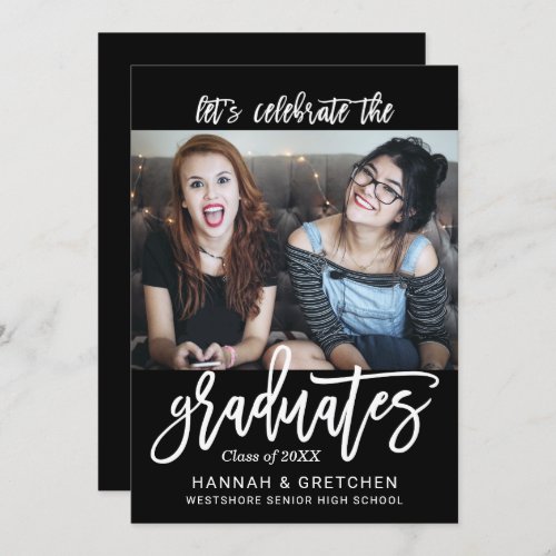 Combined Graduation Party Invitation