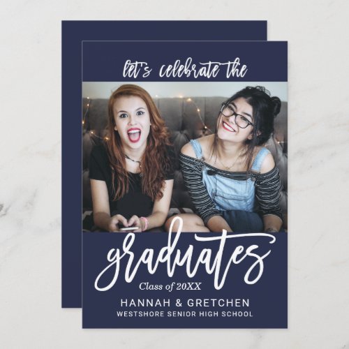 Combined Graduation Party Invitation