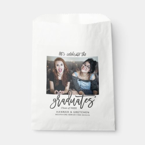 Combined Graduation Party with Photo Favor Bag