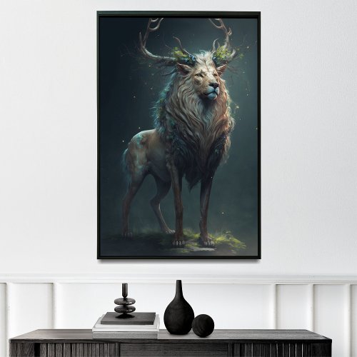 Combining the Power of Lion  the Grace of a Deer Poster