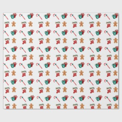 Combining the vibrant Christmas icons Wrapping Pap Wrapping Paper
