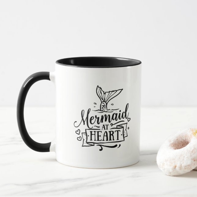 Combo Mug - Mermaid at Heart (With Donut)