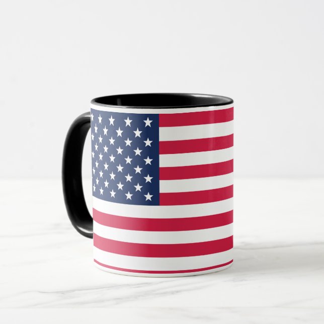 Combo Mug Of USA Flag (Front Left)